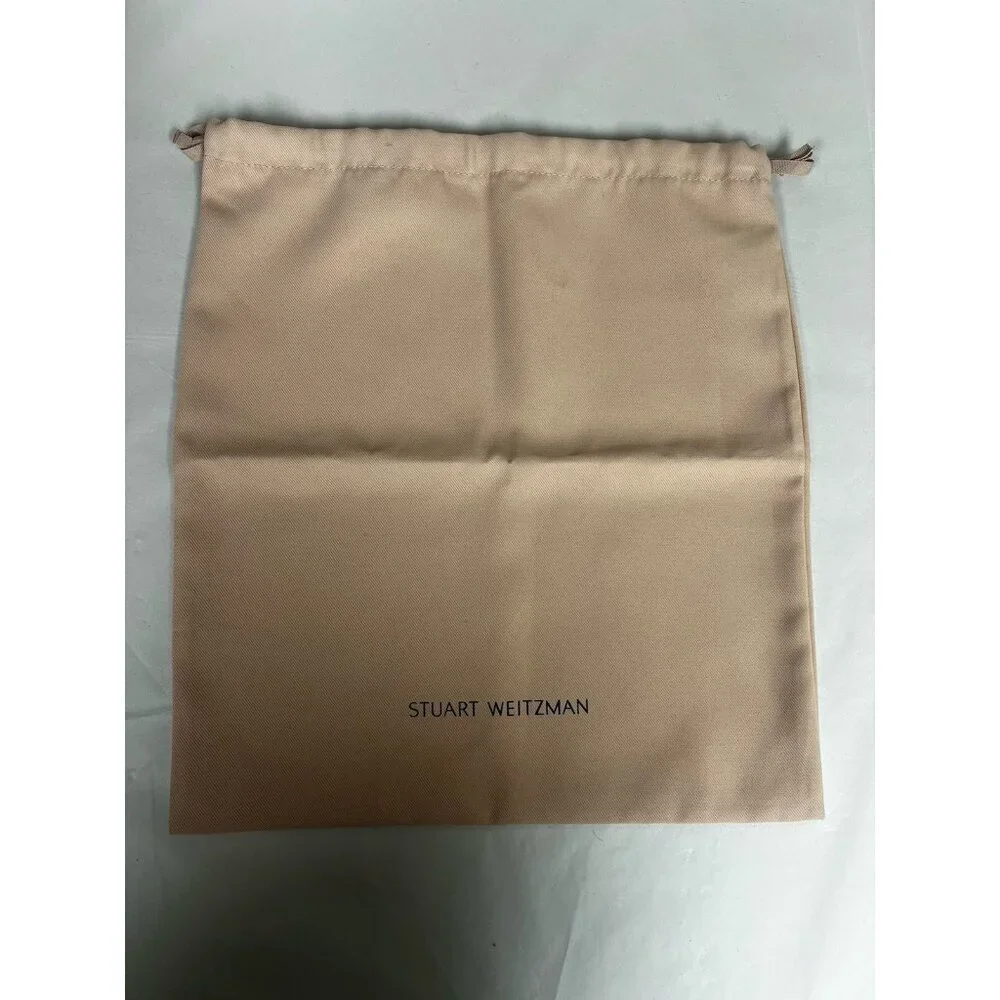 STUART WEITZMAN Pink Drawstring Shoe Dust Storage Travel Bag - 14